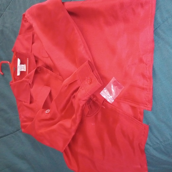 NWOT Erin London Silk Blouse Top - Picture 4 of 6